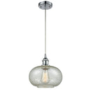 Gorham Mini Pendant shown in the Polished Chrome finish with a Mica shade