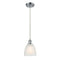 Castile Mini Pendant shown in the Polished Chrome finish with a White shade