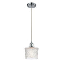 Niagra Mini Pendant shown in the Polished Chrome finish with a Clear shade