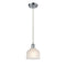 Dayton Mini Pendant shown in the Polished Chrome finish with a White shade