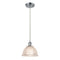 Arietta Mini Pendant shown in the Polished Chrome finish with a Clear shade