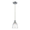 Brookfield Mini Pendant shown in the Polished Chrome finish with a Clear shade