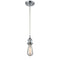 Bare Bulb Mini Pendant shown in the Polished Chrome finish