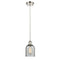 Caledonia Mini Pendant shown in the Polished Nickel finish with a Charcoal shade