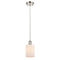 Hadley Mini Pendant shown in the Polished Nickel finish with a Matte White shade