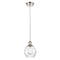 Waverly Mini Pendant shown in the Polished Nickel finish with a Clear shade