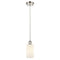 Clymer Mini Pendant shown in the Polished Nickel finish with a Matte White shade