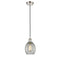 Eaton Mini Pendant shown in the Polished Nickel finish with a Clear shade