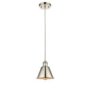 Smithfield Mini Pendant shown in the Polished Nickel finish with a Polished Nickel shade