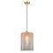 Cobbleskill Mini Pendant shown in the Satin Gold finish with a Mercury shade