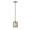 Cobbleskill Mini Pendant shown in the Satin Gold finish with a Mercury shade