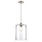 Cobbleskill Mini Pendant shown in the Brushed Satin Nickel finish with a Clear shade