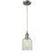 Caledonia Mini Pendant shown in the Brushed Satin Nickel finish with a Mouchette shade