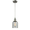 Caledonia Mini Pendant shown in the Brushed Satin Nickel finish with a Charcoal shade