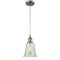 Hanover Mini Pendant shown in the Brushed Satin Nickel finish with a Mouchette shade