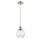 Waverly Mini Pendant shown in the Brushed Satin Nickel finish with a Clear shade