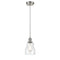 Ellery Mini Pendant shown in the Brushed Satin Nickel finish with a Seedy shade