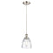 Brookfield Mini Pendant shown in the Brushed Satin Nickel finish with a Clear shade