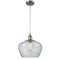 Fenton Mini Pendant shown in the Brushed Satin Nickel finish with a Clear shade