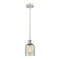 Caledonia Mini Pendant shown in the White and Polished Chrome finish with a Mica shade