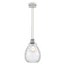 Waverly Mini Pendant shown in the White and Polished Chrome finish with a Clear shade