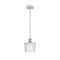 Niagra Mini Pendant shown in the White and Polished Chrome finish with a Clear shade