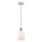 Eaton Mini Pendant shown in the White and Polished Chrome finish with a Matte White shade