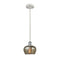 Fenton Mini Pendant shown in the White and Polished Chrome finish with a Mercury shade