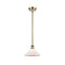 Orwell Mini Pendant shown in the Antique Brass finish with a Matte White shade