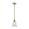 Hanover Mini Pendant shown in the Antique Brass finish with a Fishnet shade