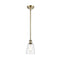 Ellery Mini Pendant shown in the Antique Brass finish with a Clear shade