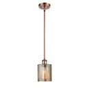 Cobbleskill Mini Pendant shown in the Antique Copper finish with a Mercury shade