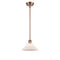 Orwell Mini Pendant shown in the Antique Copper finish with a Matte White shade