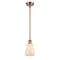 Ellery Mini Pendant shown in the Antique Copper finish with a White shade