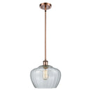 Fenton Mini Pendant shown in the Antique Copper finish with a Clear shade