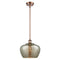 Fenton Mini Pendant shown in the Antique Copper finish with a Mercury shade