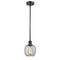 Belfast Mini Pendant shown in the Matte Black finish with a Seedy shade