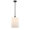 Cobbleskill Mini Pendant shown in the Matte Black finish with a Matte White shade