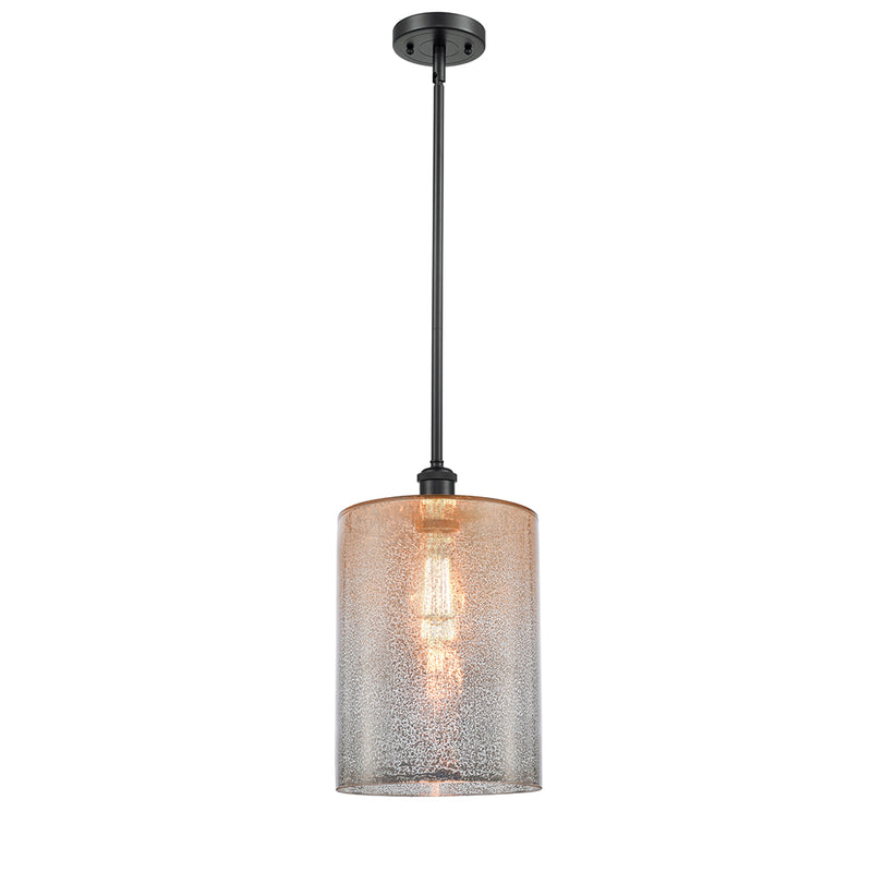 Cobbleskill Mini Pendant shown in the Matte Black finish with a Mercury shade