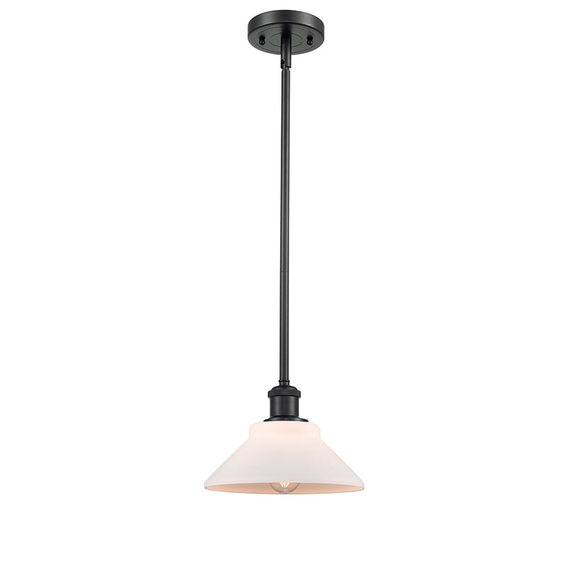 Orwell Mini Pendant shown in the Matte Black finish with a Matte White shade