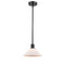 Orwell Mini Pendant shown in the Matte Black finish with a Matte White shade