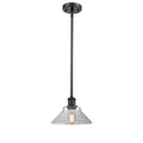 Orwell Mini Pendant shown in the Matte Black finish with a Clear shade