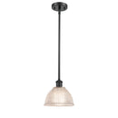 Arietta Mini Pendant shown in the Matte Black finish with a Clear shade