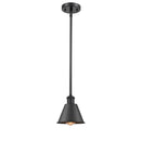 Smithfield Mini Pendant shown in the Matte Black finish with a Matte Black shade