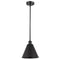 Ballston Cone Pendant shown in the Matte Black finish with a Matte Black shade