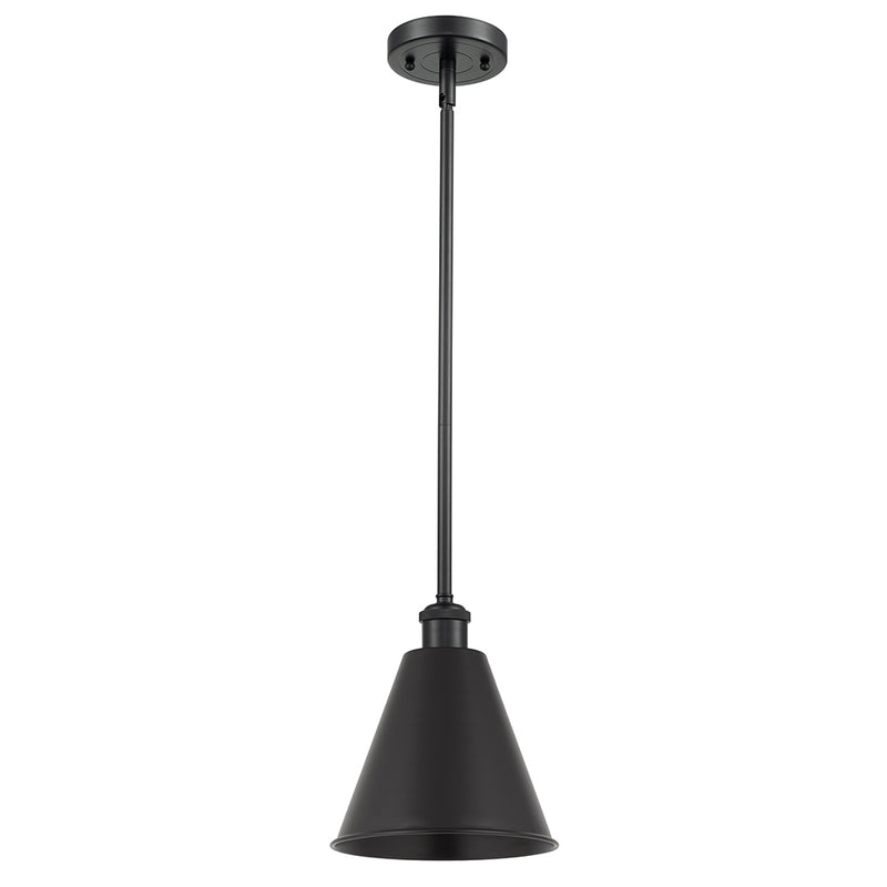 Ballston Cone Pendant shown in the Matte Black finish with a Matte Black shade