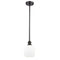 Belfast Mini Pendant shown in the Oil Rubbed Bronze finish with a Matte White shade