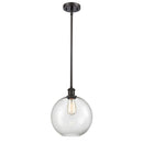 Athens Mini Pendant shown in the Oil Rubbed Bronze finish with a Clear shade