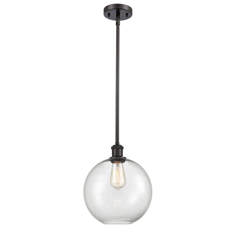 Athens Mini Pendant shown in the Oil Rubbed Bronze finish with a Clear shade