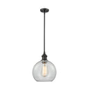 Athens Mini Pendant shown in the Oil Rubbed Bronze finish with a Clear shade